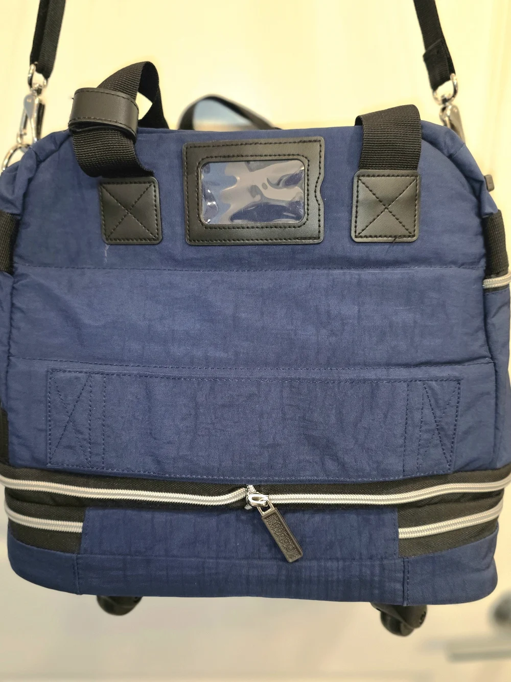 Biaggi Navy Rolling Travel Duffle with Shoulder Strap